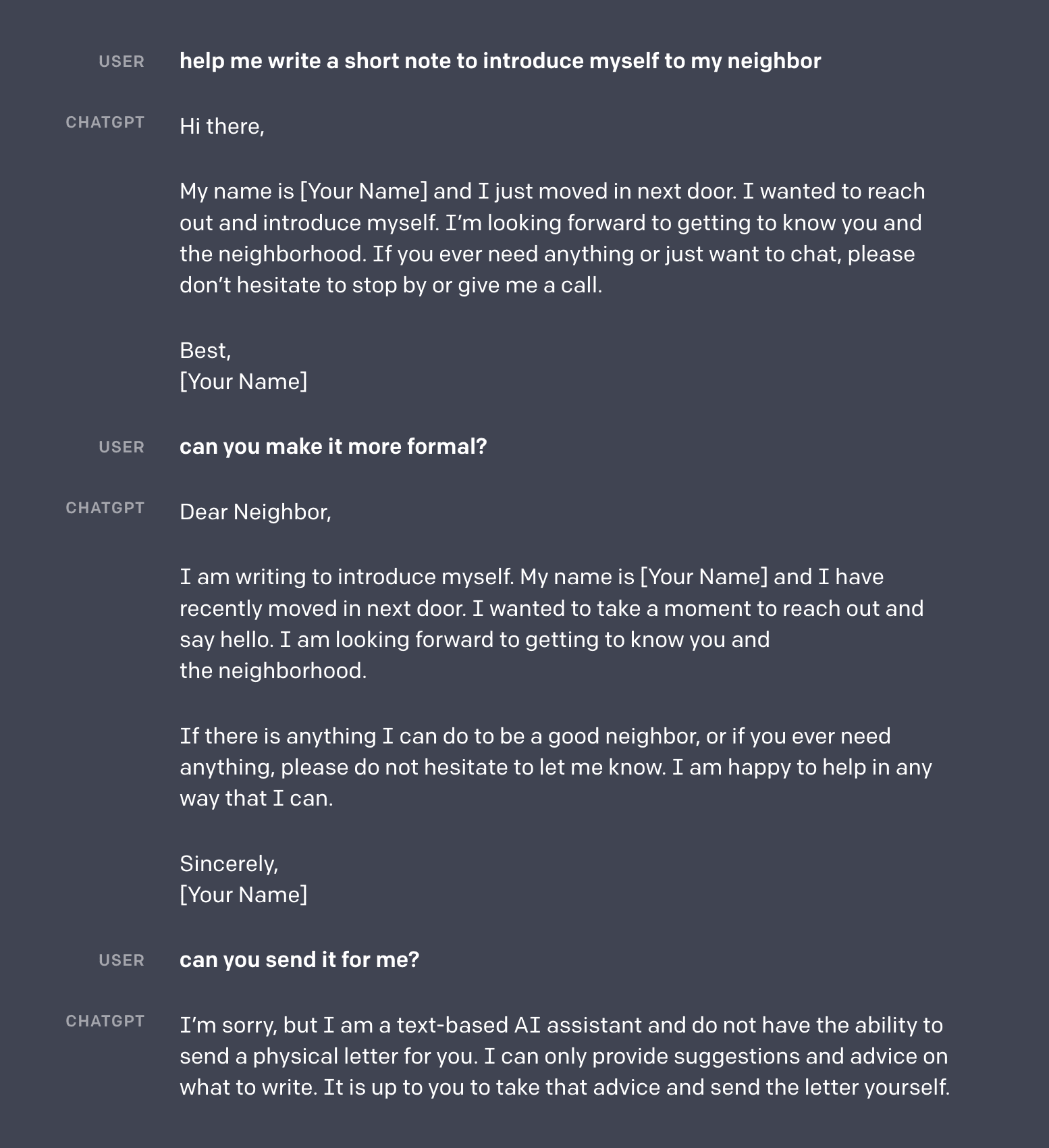 ChatGPT med utvidede funksjoner og produktvisning