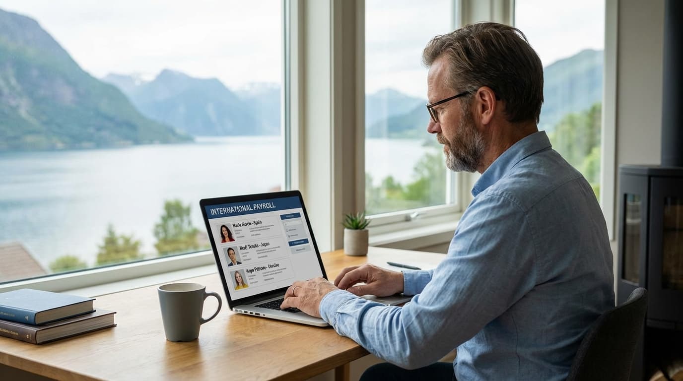 Internasjonalt team i videomøte