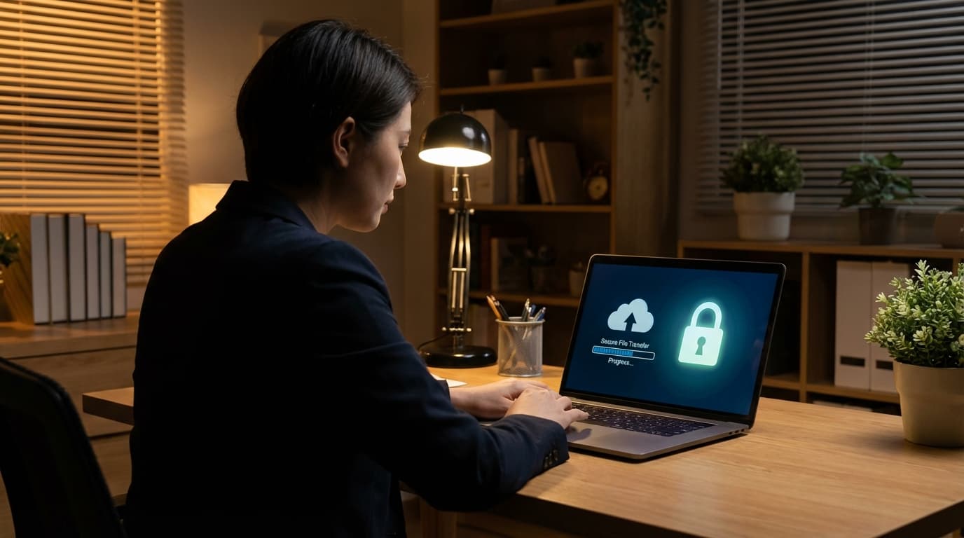 Kryptert skylagring på laptop