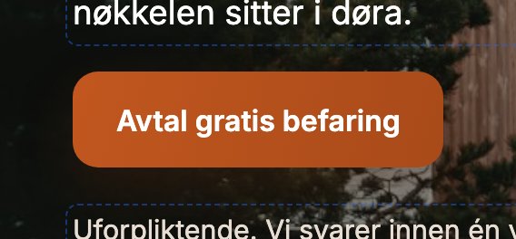En ferdig knapp på nettsiden med handlingstekst